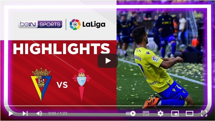 ไฮไลท์ฟุตบอลลาลีกา สเปน กาดิซ 1 - 0 เซลต้า บีโก้