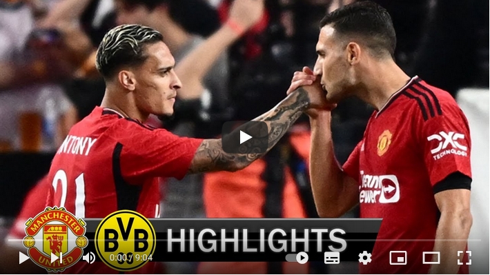 คลิปไฮไลท์กระชับมิตร (สโมสร) แมนเชสเตอร์ ยูไนเต็ด 2 - 3 โบรุสเซีย ดอร์ทมุนด์