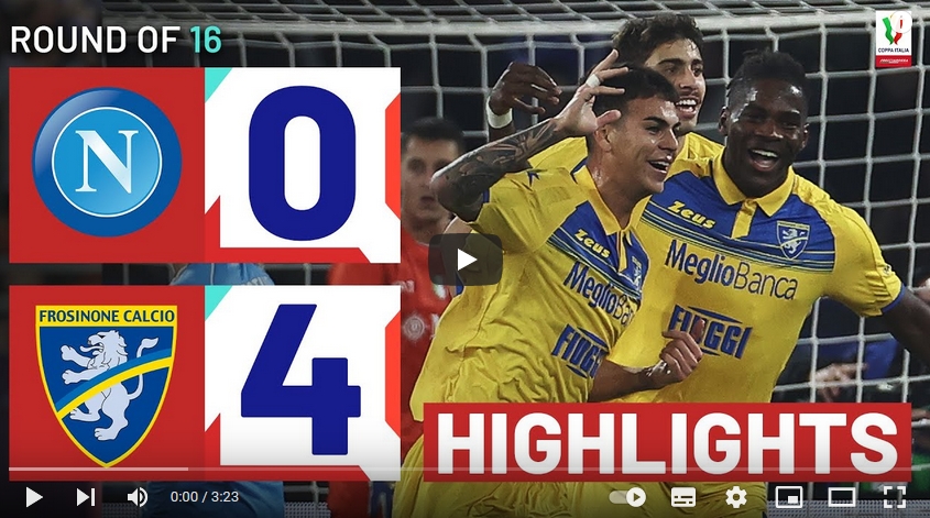 คลิปไฮไลท์โคปา อิตาเลีย คัพ นาโปลี 0 - 4 โฟรซิโนเน่