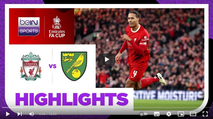 คลิปไฮไลท์เอฟเอ คัพ อังกฤษ ลิเวอร์พูล 5 - 2 นอริช ซิตี้
