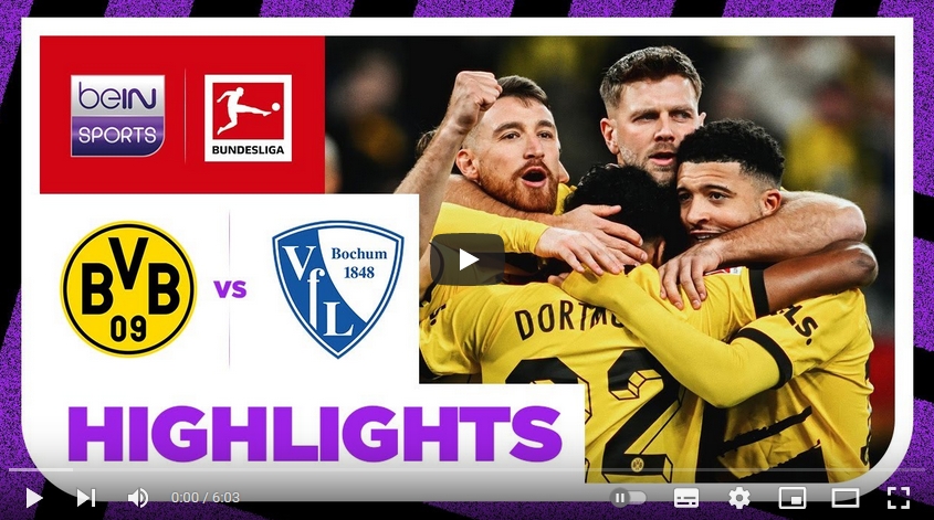 คลิปไฮไลท์บุนเดสลีกา เยอรมัน โบรุสเซีย ดอร์ทมุนด์ 3 - 1 เฟาเอฟแอล โบคุ่ม