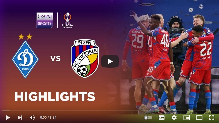 ไฮไลท์ฟุตบอล ดินาโม เคียฟ 1 - 2 เอฟซี วิคตอเรีย พัลเซ่น
