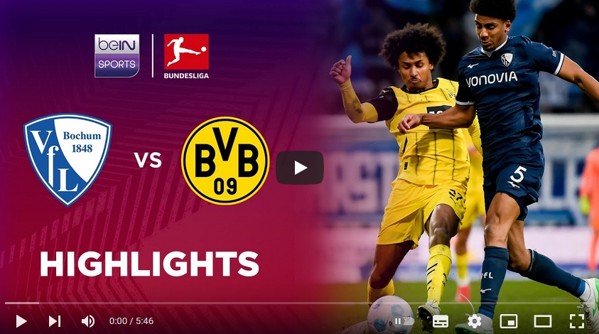 ไฮไลท์ฟุตบอล เฟาเอฟแอล โบคุ่ม 2 - 0 โบรุสเซีย ดอร์ทมุนด์