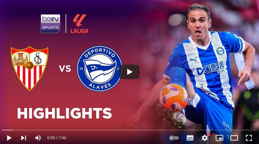 ไฮไลท์ฟุตบอล เซบีย่า 1 - 1 อลาเบส