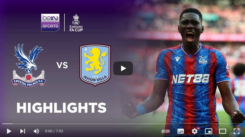 ไฮไลท์ฟุตบอล คริสตัล พาเลซ 3 - 0 แอสตัน วิลล่า