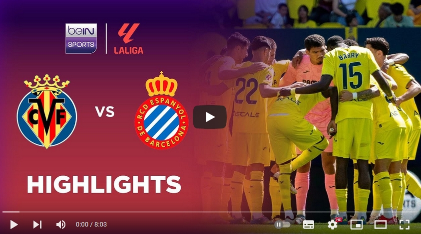 ไฮไลท์ฟุตบอล บียาร์เรอัล 1 - 0 เอสปันญ่อล