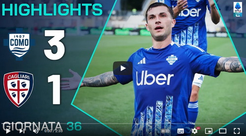 ไฮไลท์ฟุตบอล โคโม 3 - 1 กาญารี่