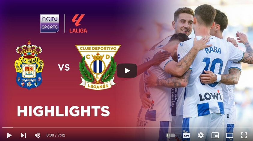 ไฮไลท์ฟุตบอล ลาส พัลมาส 0 - 1 เลกาเนส